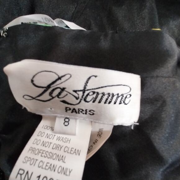 La Femme Vibrant Animal Print Maxi Dress - Picture 10 of 12